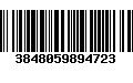 Código de Barras 3848059894723