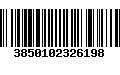 Código de Barras 3850102326198