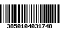 Código de Barras 3850104031748