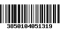 Código de Barras 3850104051319