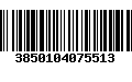 Código de Barras 3850104075513