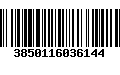 Código de Barras 3850116036144