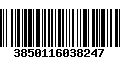 Código de Barras 3850116038247