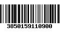 Código de Barras 3850159110900