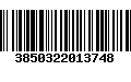 Código de Barras 3850322013748