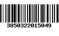 Código de Barras 3850322015049