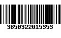 Código de Barras 3850322015353