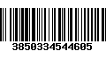 Código de Barras 3850334544605