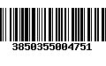 Código de Barras 3850355004751