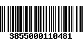 Código de Barras 3855000110481