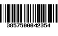 Código de Barras 3857500042354