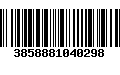 Código de Barras 3858881040298