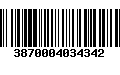 Código de Barras 3870004034342