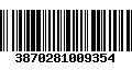 Código de Barras 3870281009354