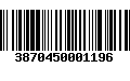 Código de Barras 3870450001196