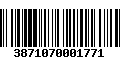 Código de Barras 3871070001771