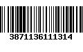 Código de Barras 3871136111314