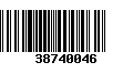 Código de Barras 38740046