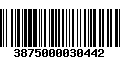 Código de Barras 3875000030442