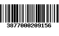 Código de Barras 3877000209156