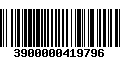 Código de Barras 3900000419796