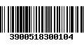 Código de Barras 3900518300104