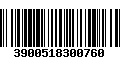 Código de Barras 3900518300760