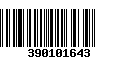 Código de Barras 390101643