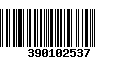 Código de Barras 390102537