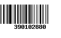 Código de Barras 390102880