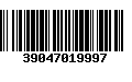 Código de Barras 39047019997