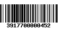 Código de Barras 3917700000452