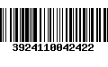 Código de Barras 3924110042422