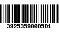 Código de Barras 3925359000501