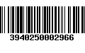 Código de Barras 3940250002966