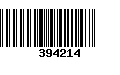 Código de Barras 394214