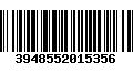 Código de Barras 3948552015356