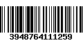 Código de Barras 3948764111259