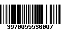 Código de Barras 3970055536007