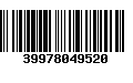 Código de Barras 39978049520