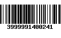 Código de Barras 3999991400241