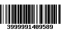 Código de Barras 3999991409589