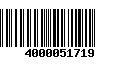 Código de Barras 4000051719