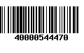 Código de Barras 40000544470