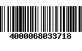 Código de Barras 4000068033718