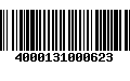 Código de Barras 4000131000623