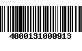 Código de Barras 4000131000913