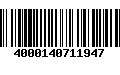 Código de Barras 4000140711947