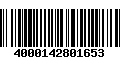 Código de Barras 4000142801653