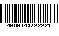 Código de Barras 4000145722221